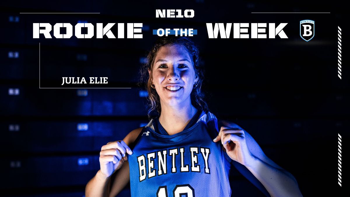 Northeast-10 women's basketball Rookie of the Week graphic