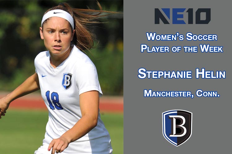 Helin Claims NE10 Player of the Week Award
