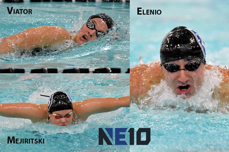 Elenio & Viator Named NE10 Swimmers of the Week