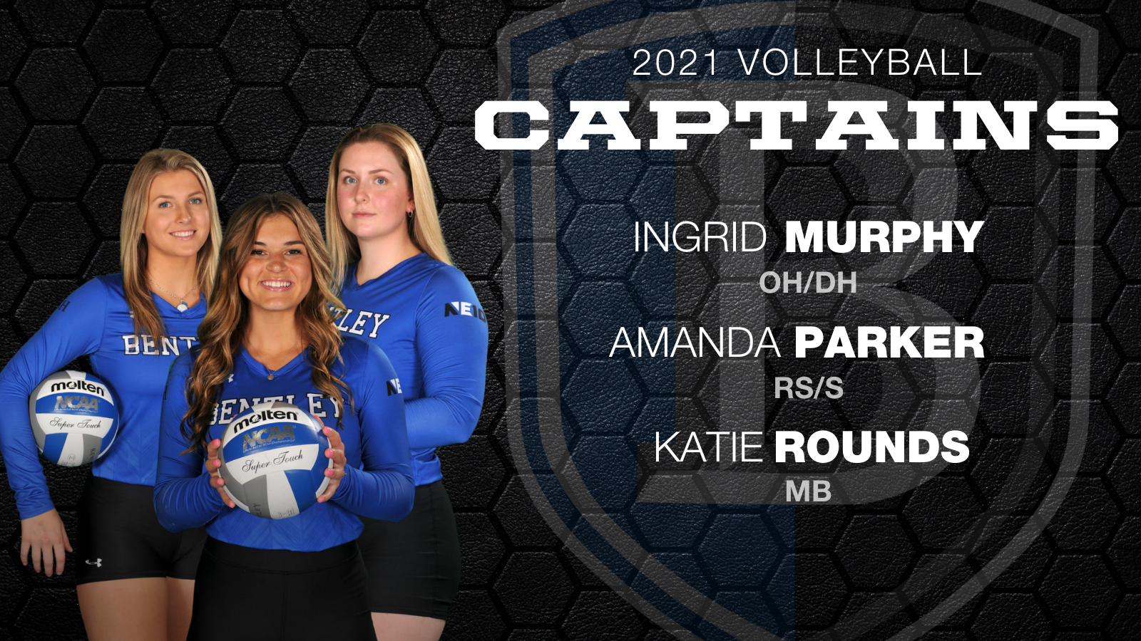Bentley's 2021 Volleyball Captains