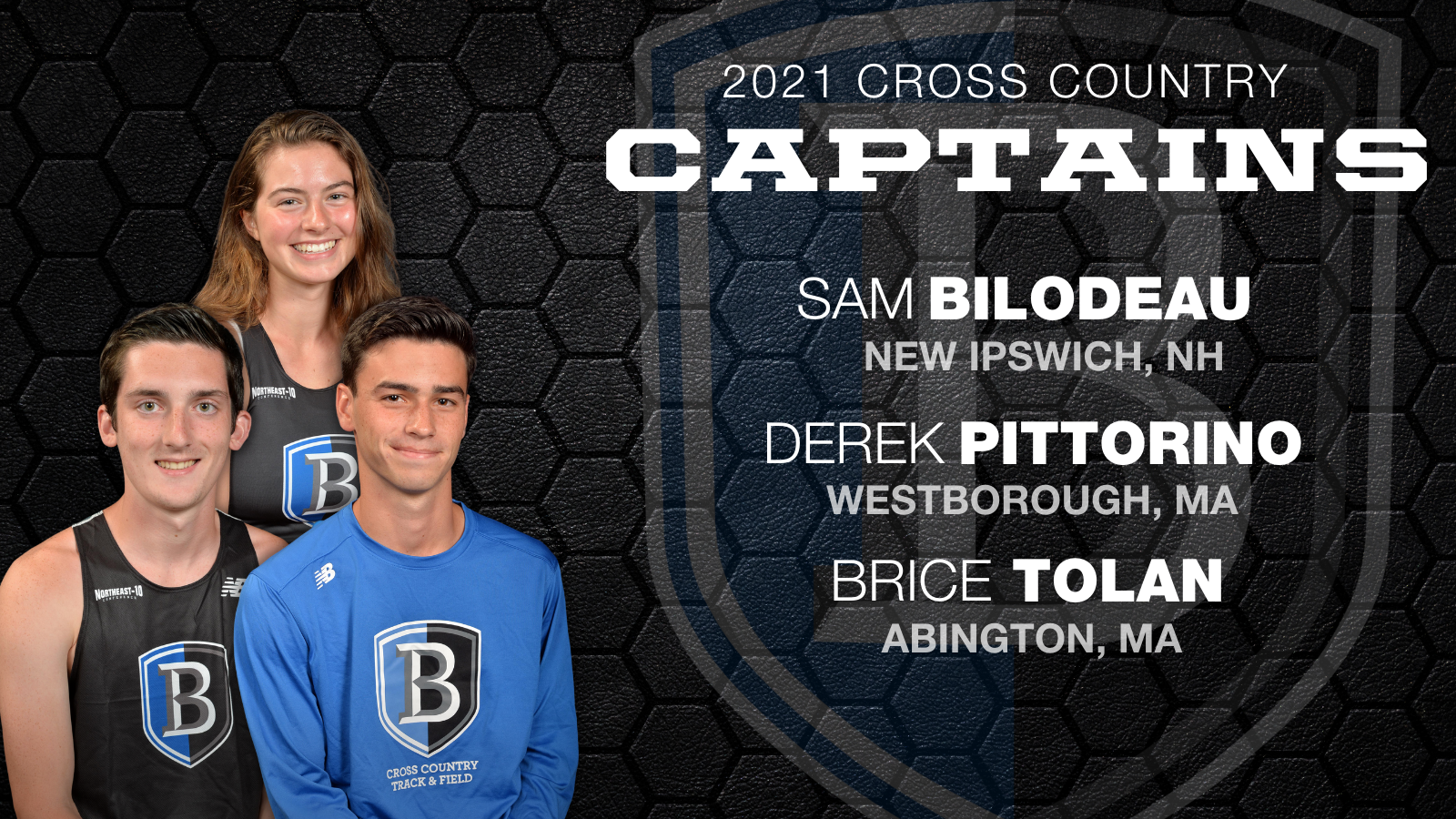 Graphic featuring the 2021 Bentley cross country captains